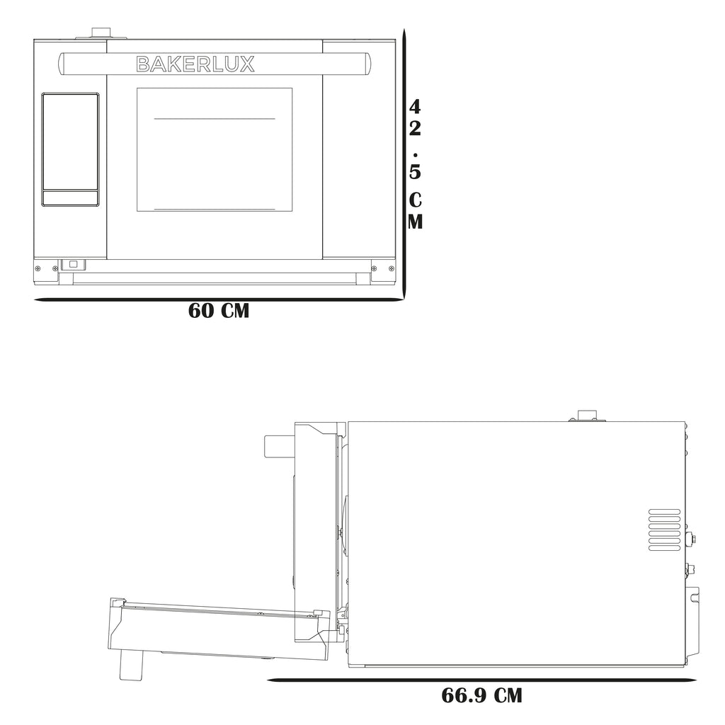 Horno de Convección Eléctrico Stefania 3 niveles 60x66 120V & Caja de Detergente