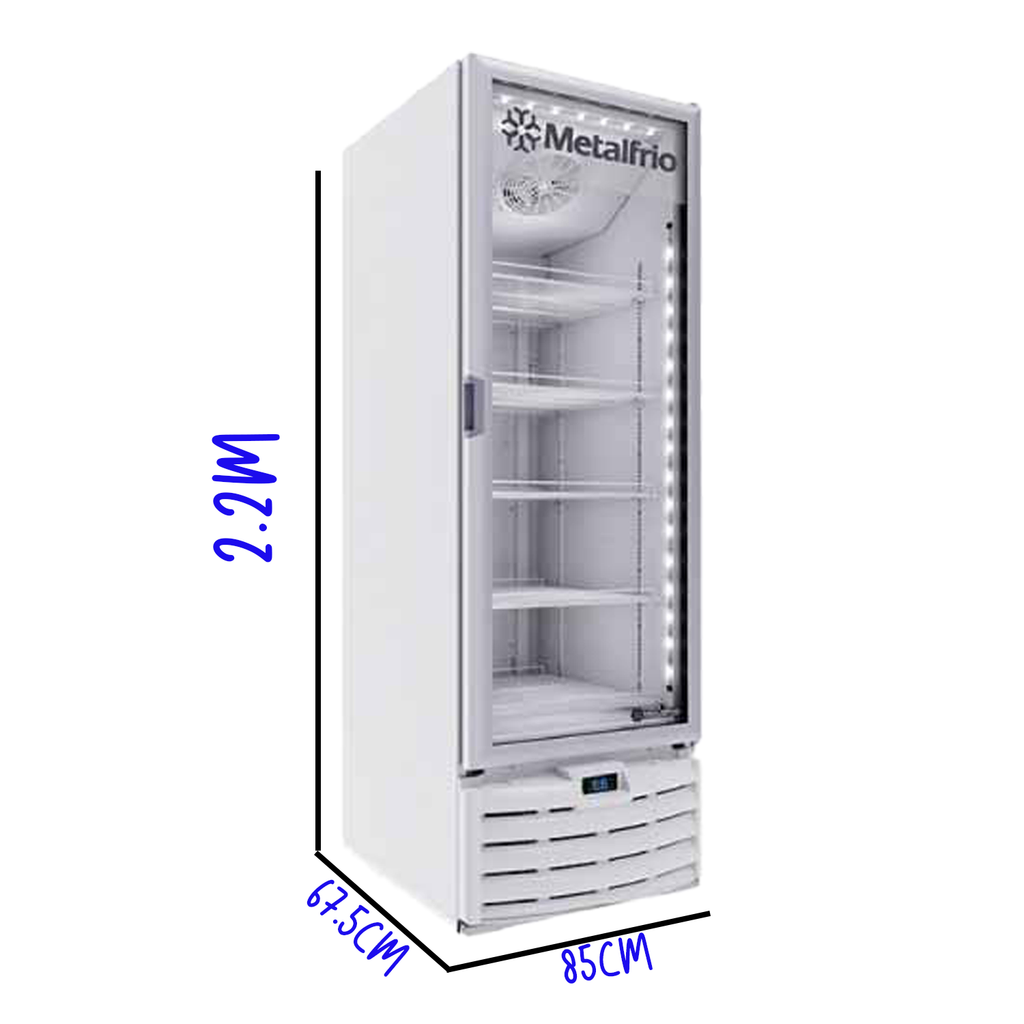 Congelador Vertical 1 Puerta Cristal 20fts Metalfrío VF50