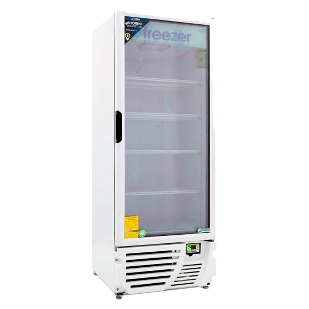 Congelador Vertical 1 Puerta Cristal 24 Pies Luz Led 3/4 HP Imbera Vfs24