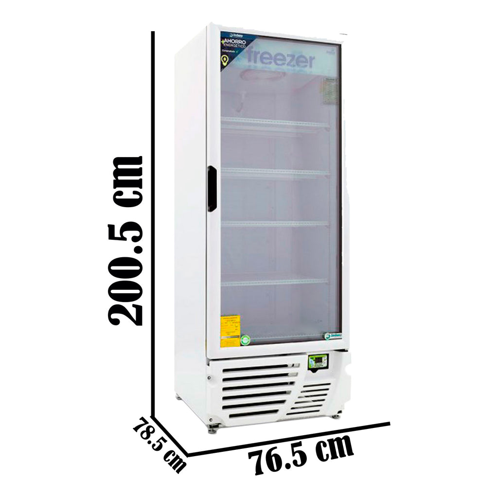 Congelador Vertical 1 Puerta Cristal 24 Pies Luz Led 3/4 HP Imbera Vfs24