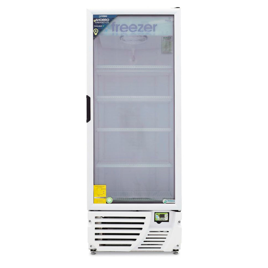 Congelador Vertical 1 Puerta Cristal 24 Pies Luz Led 3/4 HP Imbera Vfs24