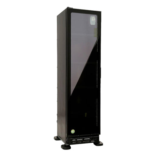 Refrigerador Vertical Cobalt Puerta Cristal Luz Led 9 Pies 1/4 HP mbera VL100 C