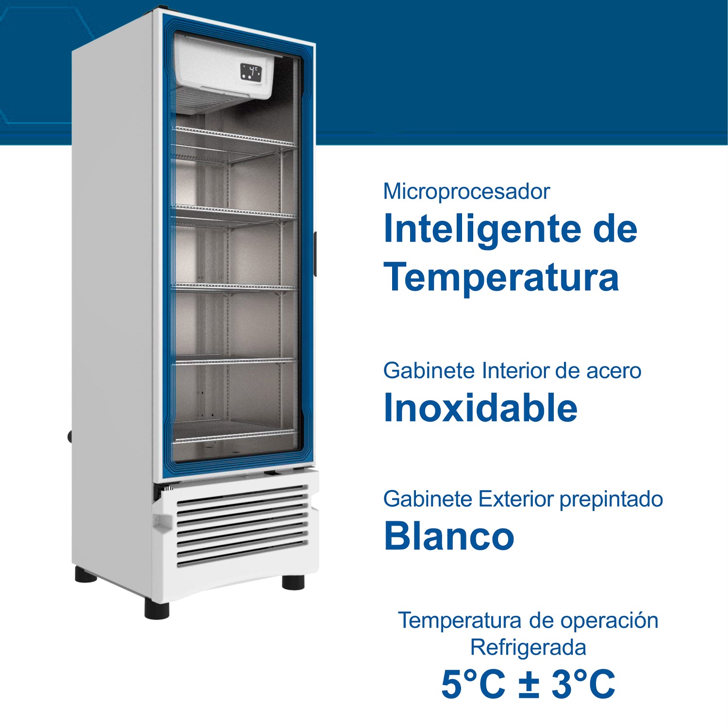 Refrigerador médico para farmacias y consultorios VMC12A-M1