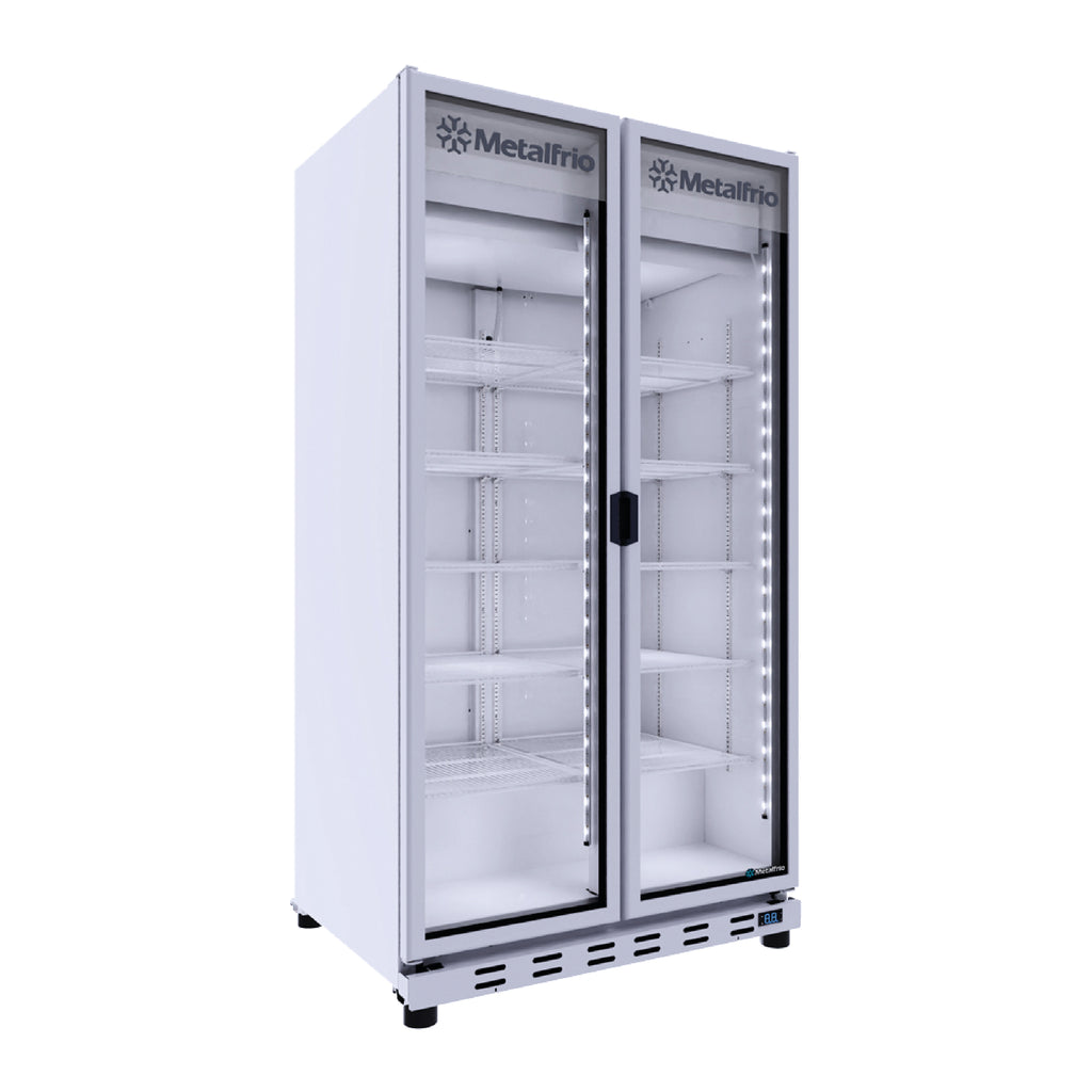 Refrigerador Cervecero Full Glass 2 Puertas Cristal 38fts Metalfrío VN100