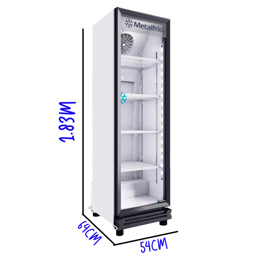Refrigerador Cervecero 1 Puerta Cristal 297lts Metalfrío VN25