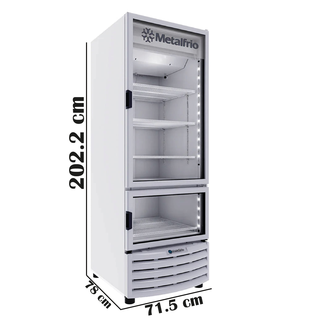 Refrigerador Cervecero 1 Puerta Cristal 605lts Metalfrío VN55