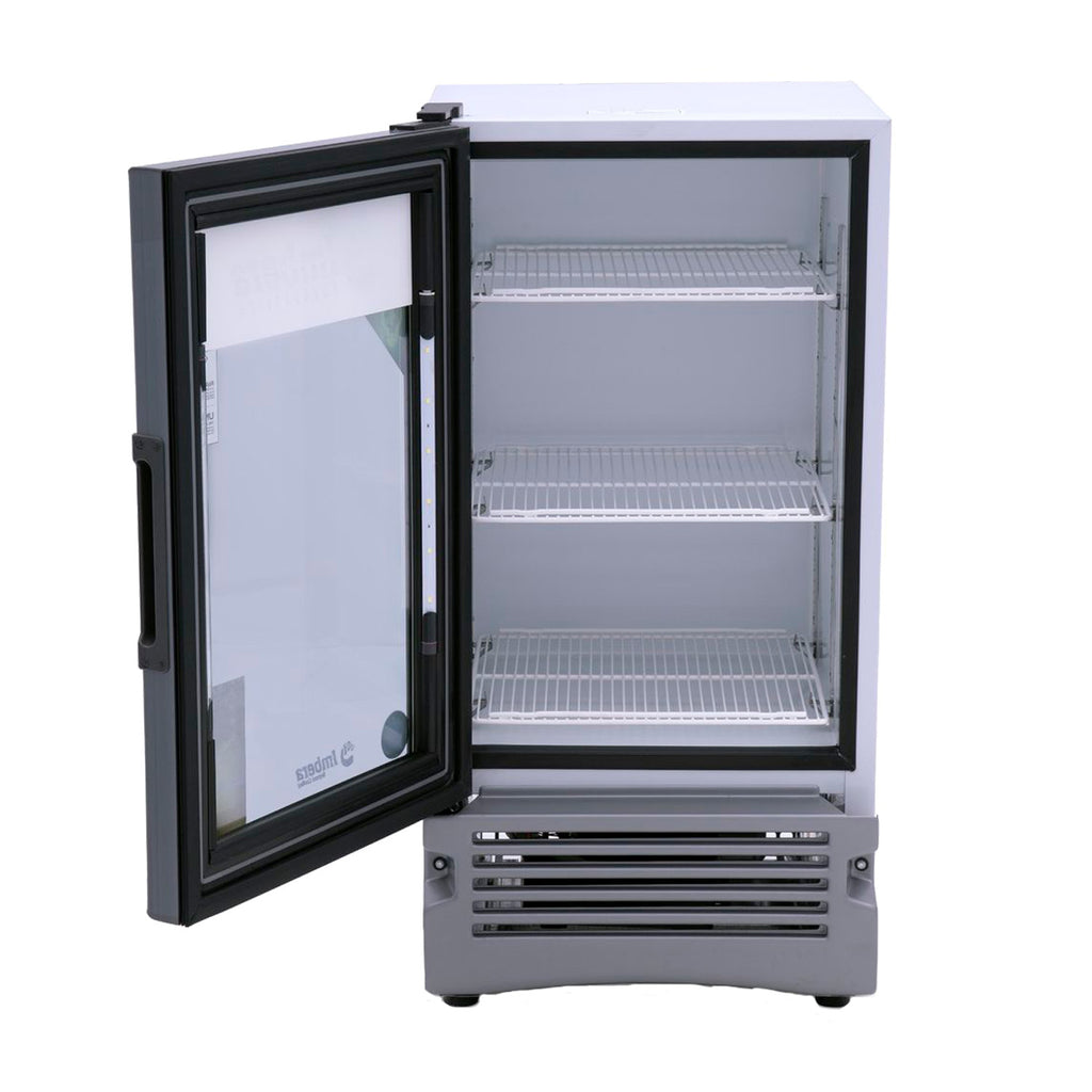 Refrigerador Vertical 4 pies, 1 Puerta Cristal Luz Led 115 V. 1/6 HP Imbera VR04D