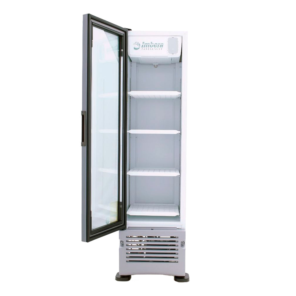 Refrigerador Vertical 1 Puerta Cristal Luz Led 115V. 1/6 HP Imbera VR80
