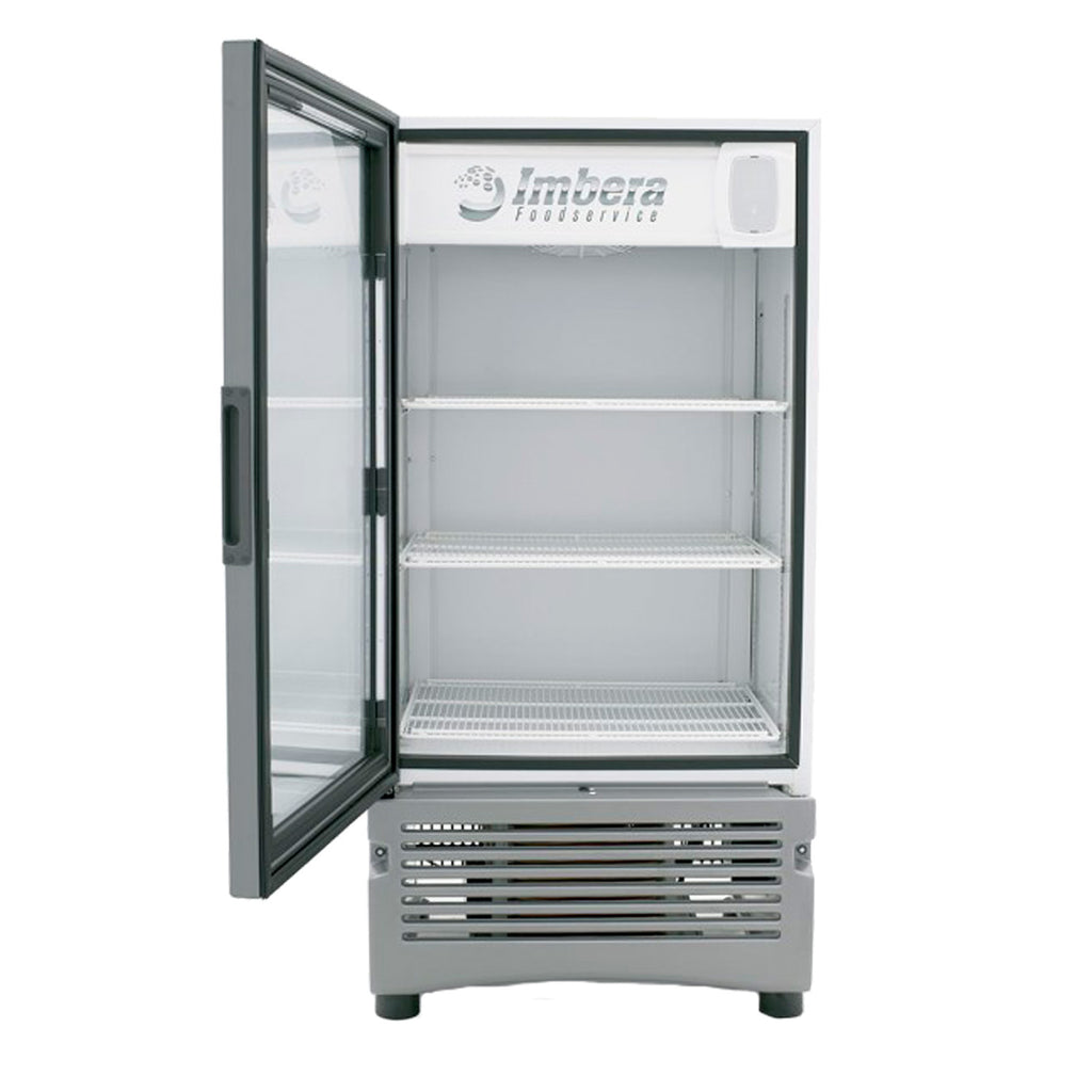 Refrigerador Vertical 1 Puerta Cristal Luz Led 115V Imbera Vr11