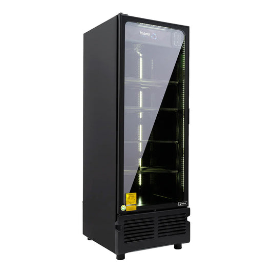 Refrigerador Vertical Cobalt 1 Puerta Cristal Luz Led 115V. 1/4 HP Imbera Vr25