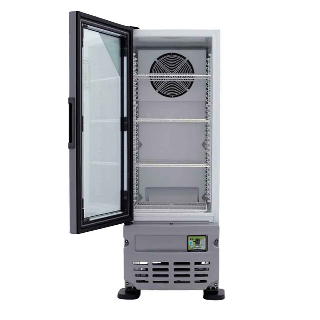 Refrigerador Vertical 1 Puerta Cristal Luz Led 115V. 1/8 HP Imbera Vrs05