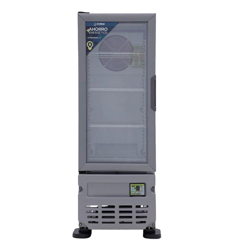 Refrigerador Vertical 1 Puerta Cristal Luz Led 115V. 1/8 HP Imbera Vrs05