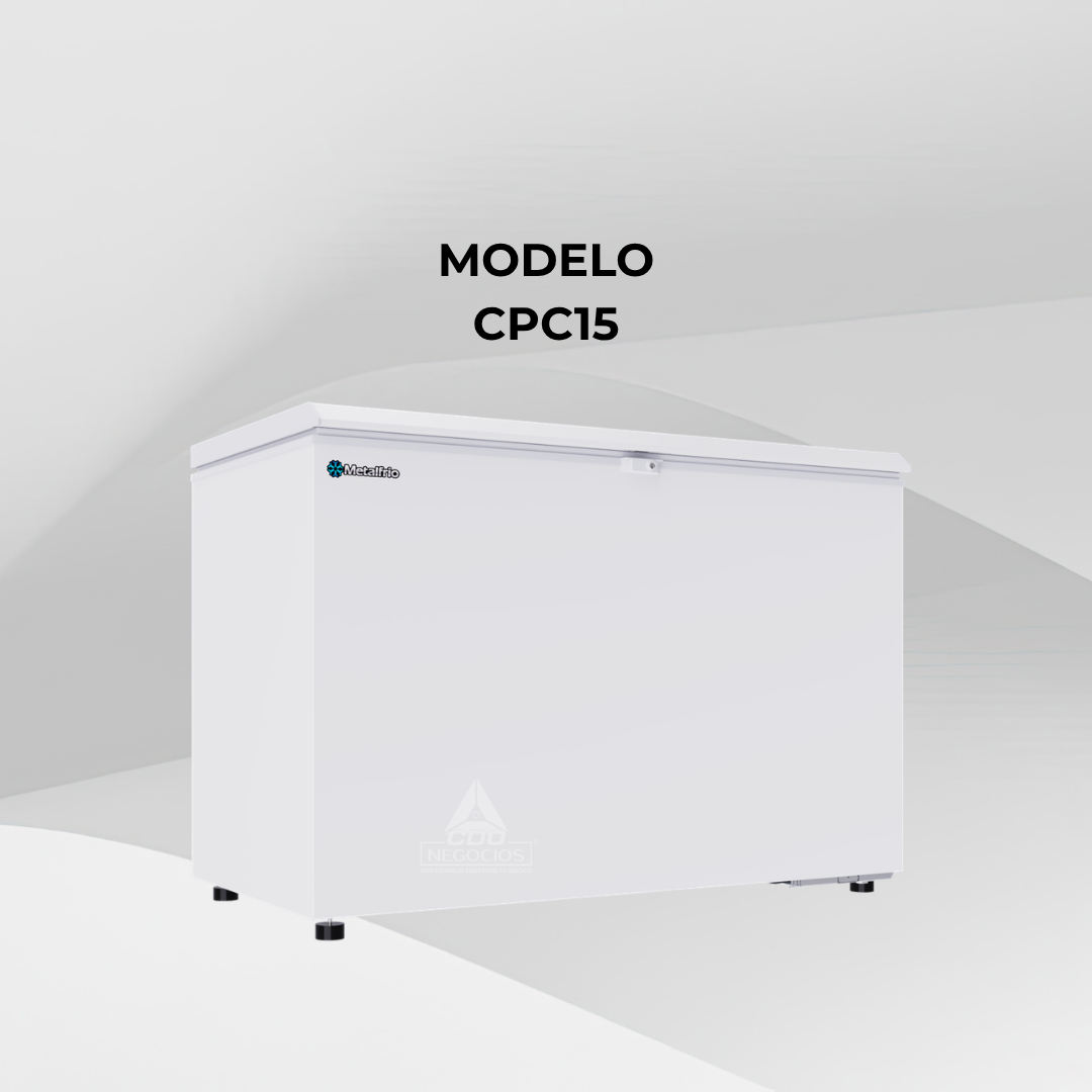 Congelador Horizontal 1 Tapa Cofre 15fts Metalfrío CPC15 | Incluye IVA y 6MSI