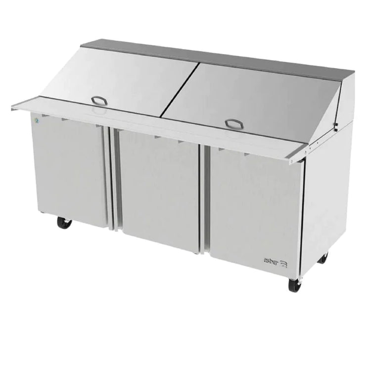Mesa Refrigerada Asber para Preparación de Ensaladas 18 Espacios Acero ...